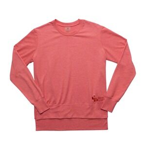 Kate Lord Shirt Womens Small Coral Maui CC Golf Crewneck Long Sleeve Stretch